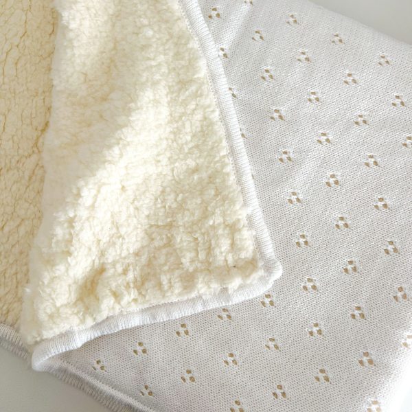 Rebozo Corderito Blanco