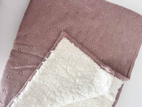 Rebozo Corderito Rosa Pálido