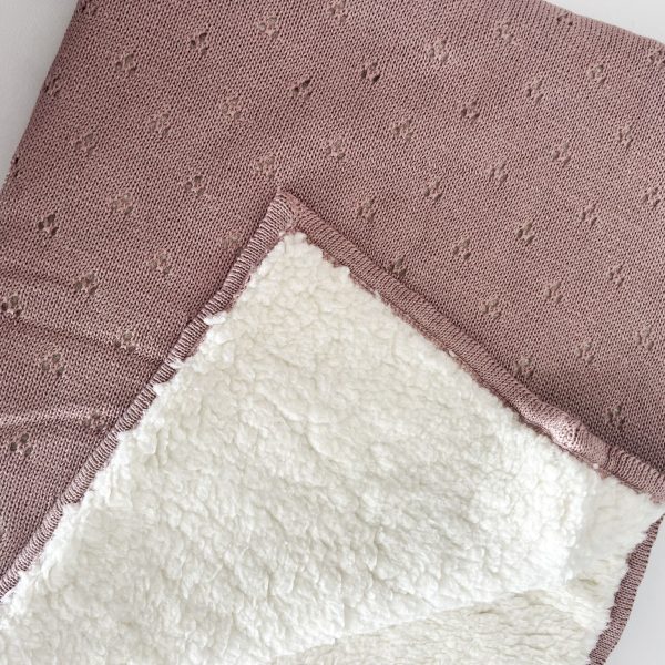 Rebozo Corderito Rosa Pálido