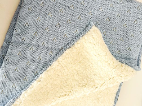 Rebozo Corderito Celeste
