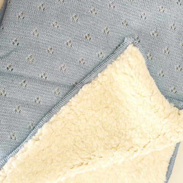 Rebozo Corderito Celeste