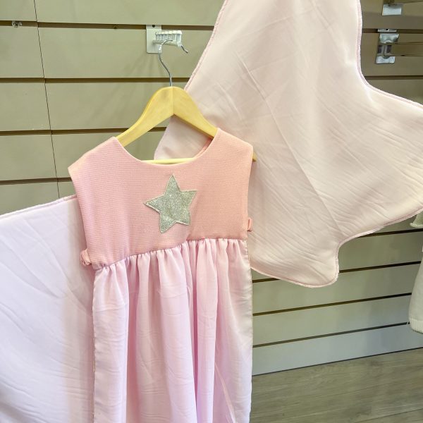 Disfraz Vestido Hada rosa liso