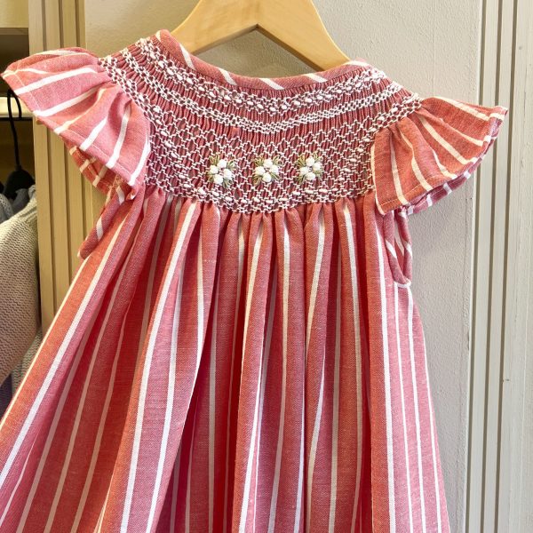 Vestido smock red row