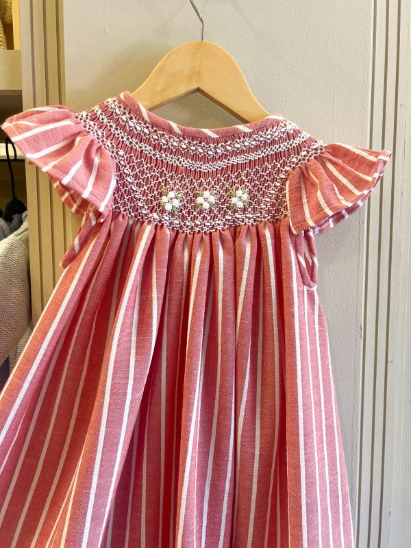 Vestido smock red row