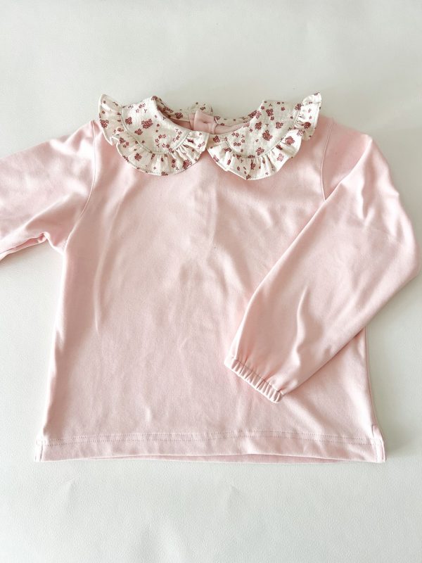 Buzo cuellito rosa