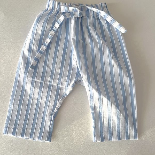 Pantalón baby - rayas celestes
