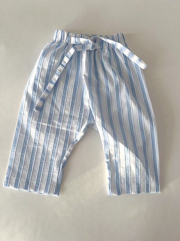Pantalón baby - rayas celestes