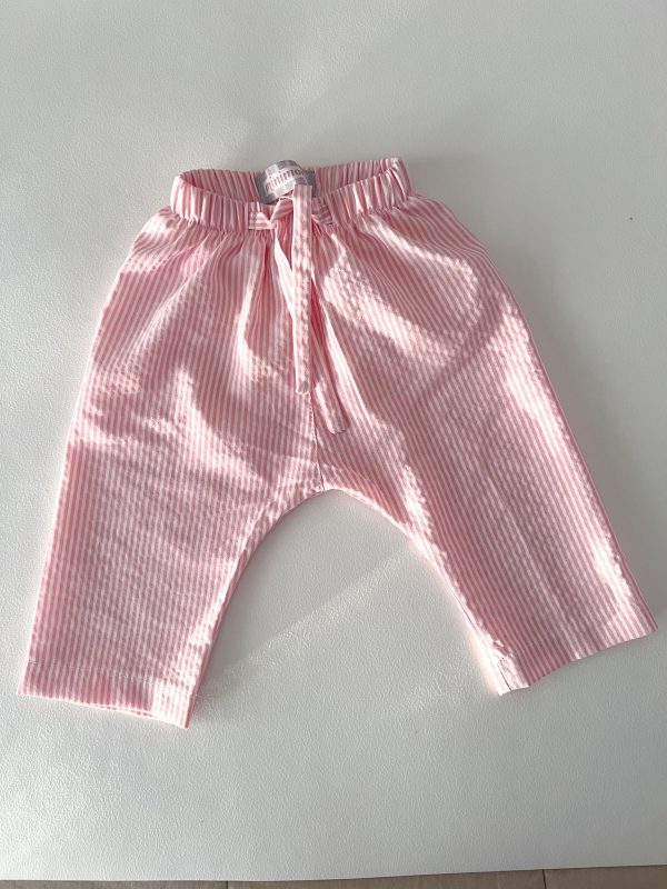 Pantalón baby - rayas rosa