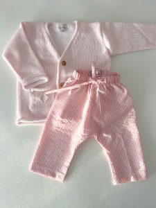 Pantalón baby - rayas rosa - Imagen 2