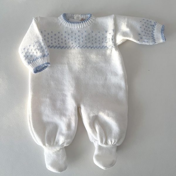Monito bebe dots - celeste