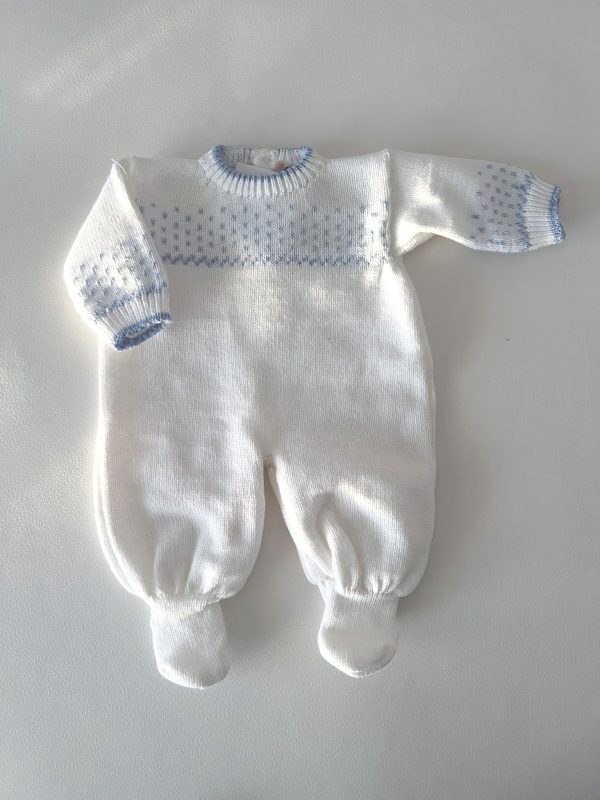 Monito bebe dots - celeste