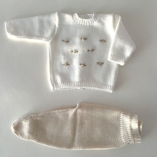 Conjunto rositas beige