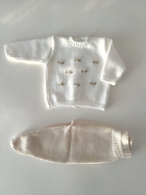Conjunto rositas beige