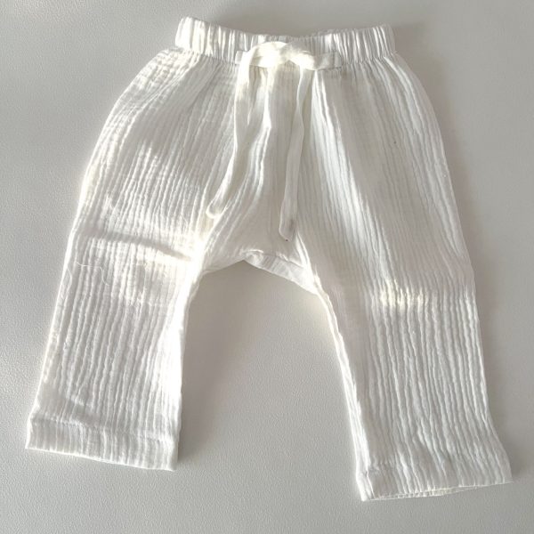 Pantalón baby - muselina blanca