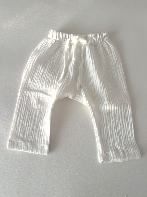 Pantalón baby - muselina blanca