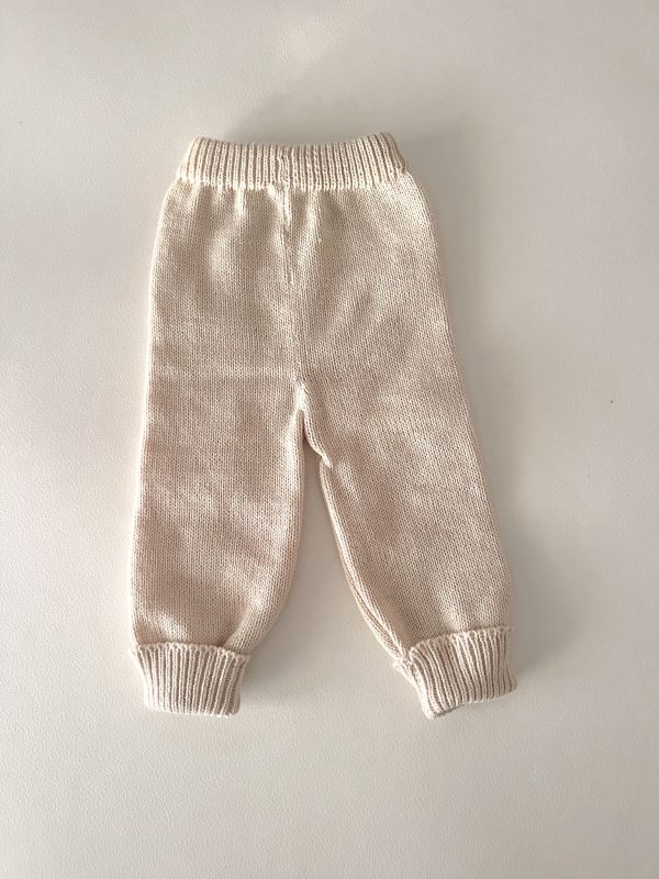Pantalón de punto - beige