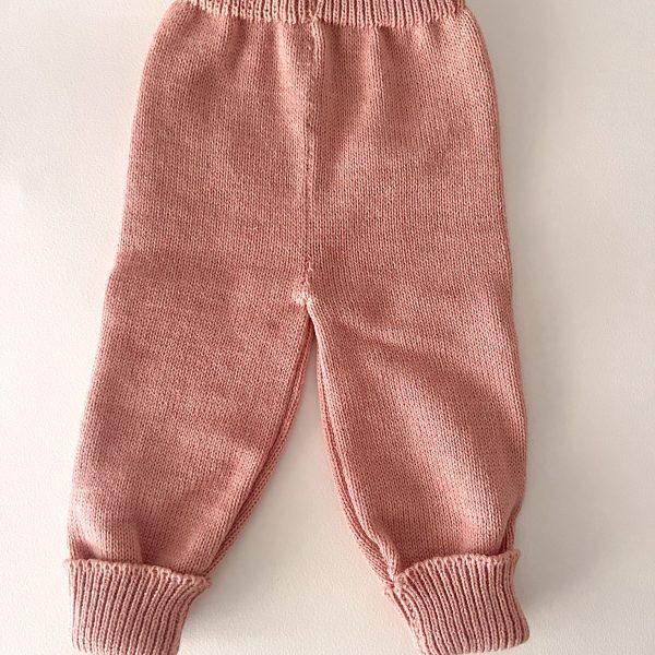 Pantalón de punto - rosa viejo