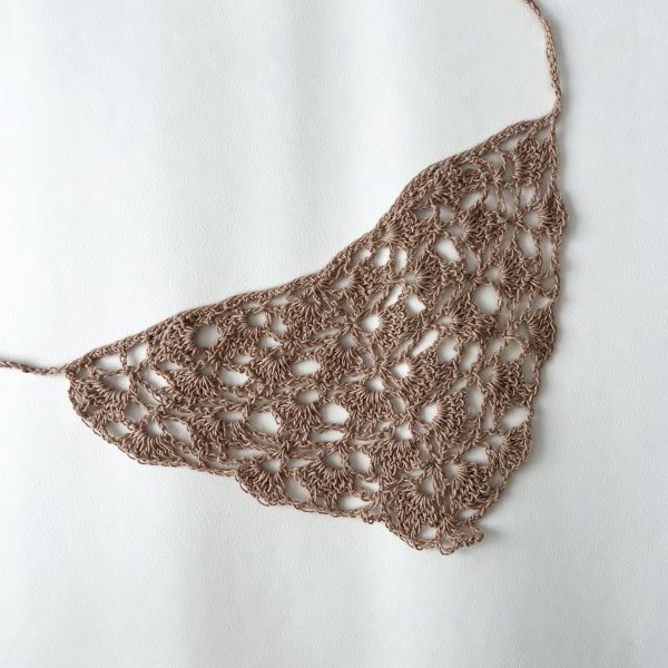 Bandana crochet - nude