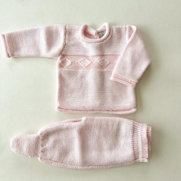 Conjunto rombito - rosado