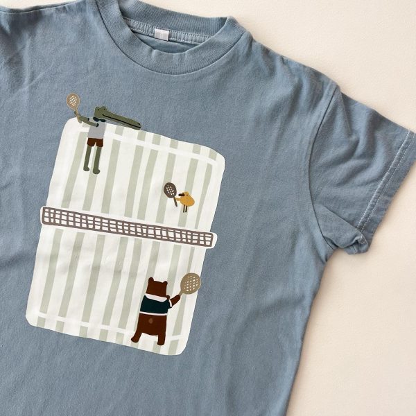 Remera tenis celeste