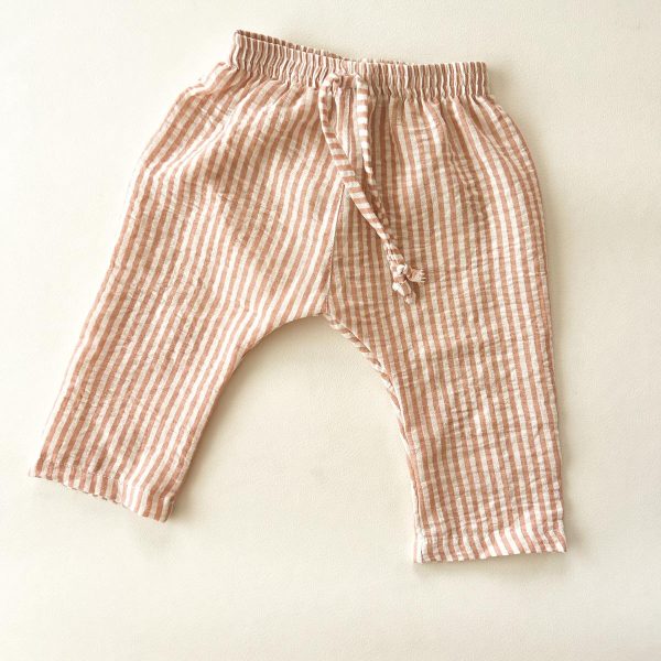 Pantalón Pai - Rayas rosa y blanco